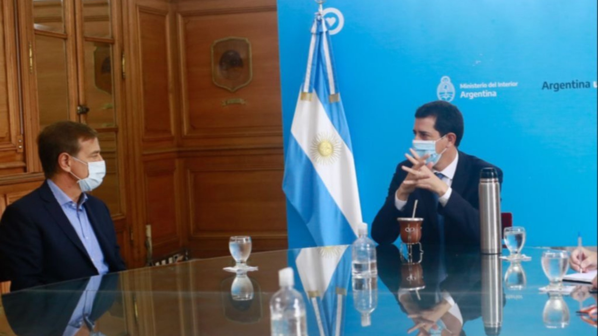 Rodolfo Suarez le reiteró el pedido de laudo a Alberto Fernández